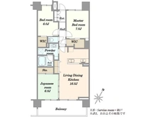 【千葉県/千葉市中央区南町】グランシーナ蘇我ザ・プレミアム 間取り図