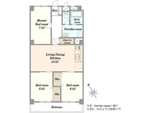 【千葉県/市川市南行徳】興人浦安マンション 間取り図