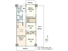 【千葉県/千葉市中央区東千葉】千葉中央フラワーマンション 間取り図