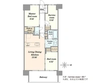 【千葉県/船橋市前原西】ル・サンク津田沼 間取り図