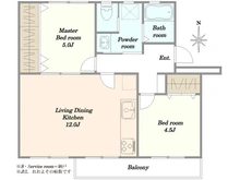 【千葉県/千葉市美浜区高洲】高洲二丁目住宅 間取り図