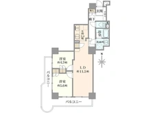 【埼玉県/所沢市寿町】コンセールタワー所沢 間取り図