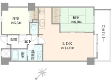 【埼玉県/所沢市大字久米】ダイアパレス所沢 間取り図