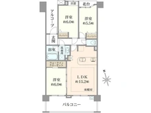 【埼玉県/川越市新富町】ライオンズ川越ネクサイト 間取り図