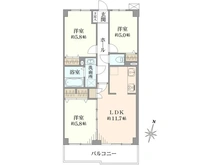 【埼玉県/新座市栗原】ライオンズマンションひばりヶ丘第2 間取り図
