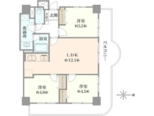 【埼玉県/所沢市寿町】コンセールタワー所沢 間取り図