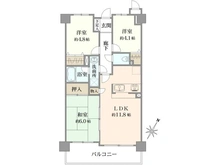 【埼玉県/所沢市東所沢】シャルマンコーポ東所沢 間取り図