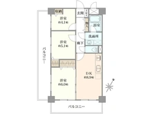 【埼玉県/所沢市東所沢和田】ライオンズマンション東所沢第二 間取り図