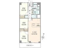 【東京都/東村山市美住町】ネオコーポ武蔵野 間取り図