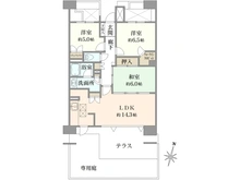 【埼玉県/さいたま市中央区新中里】ヒルズシンフォニア北浦和 間取り図