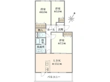 【埼玉県/志木市館】志木ニュータウン東の森壱番街 9号棟 間取り図