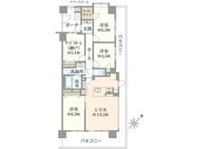 【埼玉県/川越市大字鯨井新田】キャッスルメジェール川越デュオステージ 間取り図