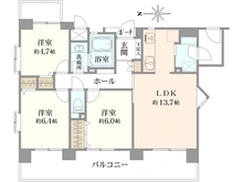 【東京都/東村山市富士見町】ヴィラージュヴェール1番館 間取り図