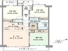 【東京都/東村山市野口町】ハイホーム東村山弐番館 間取り図