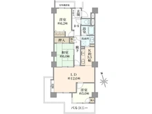 【埼玉県/所沢市大字北秋津】リーベスト所沢 間取り図