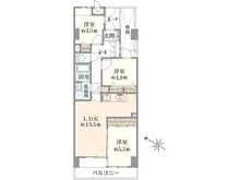 【埼玉県/入間市豊岡】プルミエール入間シティ 間取り図