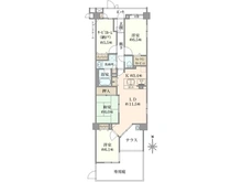 【埼玉県/新座市栗原】コスモステージひばりヶ丘アミュージア 間取り図