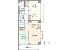 【東京都/清瀬市梅園】アーバンキャッスル秋津 間取り図