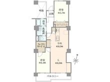 【埼玉県/所沢市向陽町】向陽ハイツB棟 間取り図