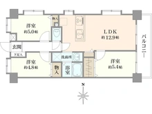 【埼玉県/所沢市青葉台】オレンジコート小手指 間取り図