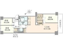【東京都/練馬区石神井台】上石神井ハイム 4号棟 間取り図