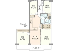 【埼玉県/狭山市大字北入曽】ガーデンシティ狭山弐号館 間取り図