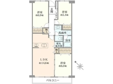 【東京都/昭島市美堀町】西武拝島ハイツ 4号棟 間取り図