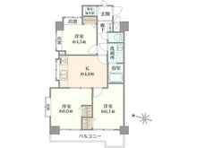 【東京都/東村山市美住町】ライオンズマンション東村山 第2 間取り図