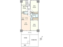 【埼玉県/所沢市東所沢】ダイアパレス東所沢 間取り図