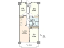 【東京都/東村山市美住町】サンヴェール久米川 間取り図