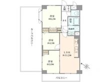【東京都/東村山市久米川町】ライオンズマンション久米川第2弐番館 間取り図