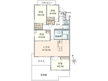 【東京都/練馬区高松】ライオンズガーデン石神井公園参号棟 間取り図