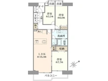 【埼玉県/入間市向陽台】入間駅前プラザ 8号棟 間取り図