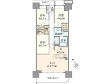 【埼玉県/志木市本町】プラウドシティ志木本町 マスターコート 間取り図