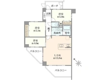 【東京都/東村山市栄町】グーディッシュ久米川 間取り図