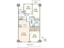 【埼玉県/狭山市入間川】ハイツ狭山 間取り図