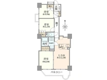 【埼玉県/所沢市寿町】コンセールタワー所沢 間取り図