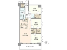 【埼玉県/川越市松江町】サンクレイドル川越立門前通り 間取り図