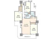 【埼玉県/所沢市元町】フォーラスタワー所沢 間取り図
