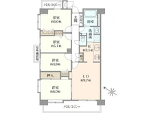 【埼玉県/新座市新堀】ローヤルシティ清瀬 間取り図