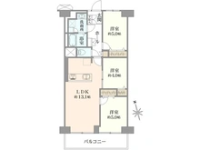 【東京都/練馬区中村南】恒陽鷺宮マンション C棟 間取り図