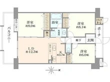 【埼玉県/さいたま市北区櫛引町】グランアージュ大宮 間取り図