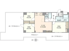 【東京都/武蔵野市境南町】ライオンズマンション武蔵境 間取り図