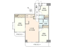 【東京都/昭島市武蔵野】キャッスル昭島 間取り図