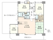 【東京都/東村山市恩多町】エレガンスステージ久米川 間取り図