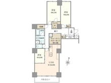 【埼玉県/さいたま市中央区上落合】アルーサ北与野ノースピア上落合 2号棟 間取り図