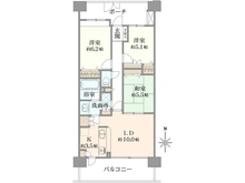 【埼玉県/川越市新富町】ベルメゾン川越サザンスケープ 間取り図
