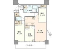 【埼玉県/所沢市東町】ブランズタワー所沢 間取り図