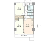 【埼玉県/所沢市青葉台】ビッグ武蔵野小手指 間取り図