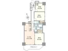 【埼玉県/所沢市寿町】コンセールタワー所沢 間取り図